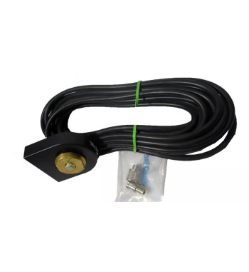 Base TPL Negra NMO 3/4" para Cajuela Cable RG58 Mini-UHF Macho