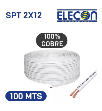 Cable Spt 2x12 100mts...