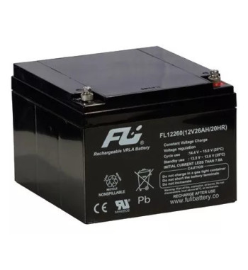 Batería Sellada AGM 12V 26Ah Fuli Battery FL12260GS UPS / Solar