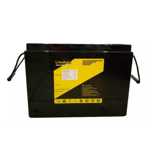 Batería de Litio LiFePO4 24V 100Ah LiitoKala con BMS y Pantalla LCD