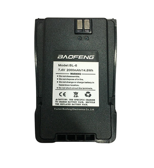 Batería Original Baofeng UV-6 / UV-6D 7.4V 2000mAh Li-ion