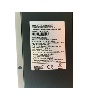 INVERSOR HIBRIDO SESTECOM 1KVA 12V MPPT