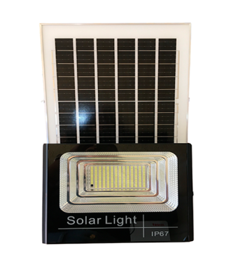 Reflector Led Con Panel Solar 100w