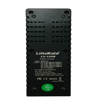 Cargador de Batería Simple LiitoKala 1 Ranura AA AAA Li-ion