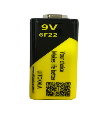 Batería Litio LiitoKala 9V 1100mAh Recargable USB-C 6F22 / 6LR61