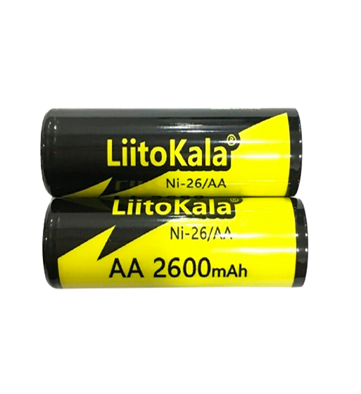Pila Recargable LiitoKala AA 1.2V 2600mAh NiMH Alta Capacidad
