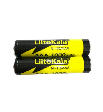 Pila Recargable LiitoKala AAA 1.2V 1000mAh NiMH Alta Capacidad