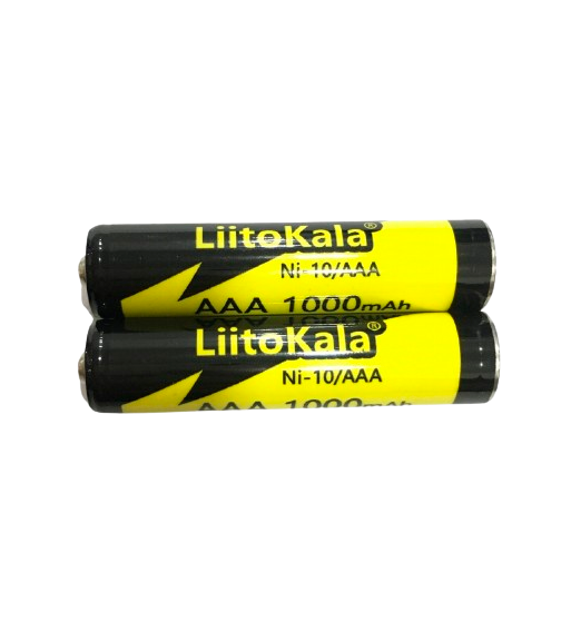 Pila Recargable LiitoKala AAA 1.2V 1000mAh NiMH Alta Capacidad