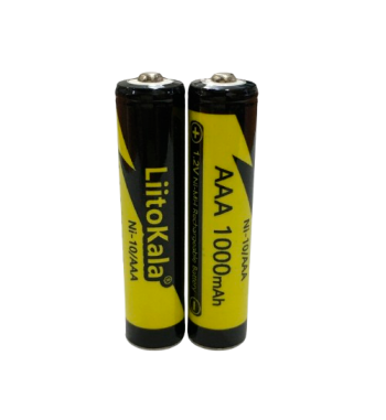 Pila Recargable LiitoKala AAA 1.2V 1000mAh NiMH Alta Capacidad