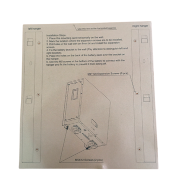 BATERIA DE LITHIUM MUST DE PARED 48V 100AH