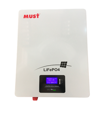 Batería de Litio MUST 48V 100Ah Montaje en Pared LiFePO4 Solar