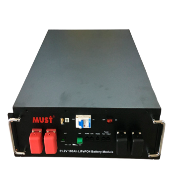 Batería de Litio MUST 48V 100Ah Rack LiFePO4 Telecom / Solar (+6000c)