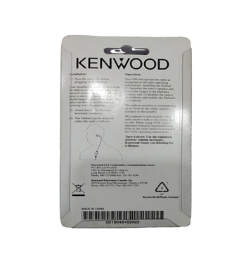 Manos Libres Kenwood KHS-26 Original - Audífono 2 Pines
