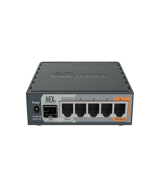 ROUTER MIKROTIK 5 PUERTOS GB DUAL CORE 880MHz 256MB RAM PUERTO SFP0
