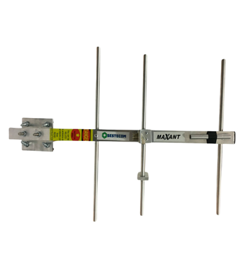Antena Yagi UHF 3 Elementos 430-450 / 450-470 MHz Compacta