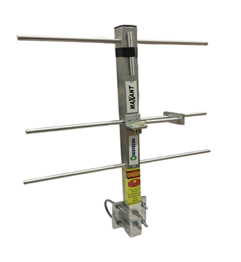 Antena Yagi UHF 3 Elementos 430-450 / 450-470 MHz Compacta