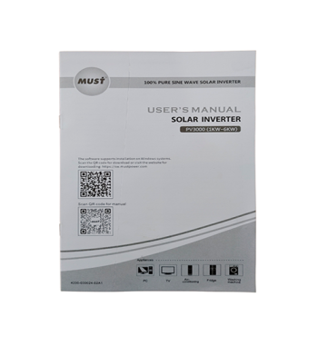 INVERSOR HIBRIDO MUST 2KW (2000W) 24V MPPT 110V BAJA FRECUENCIA