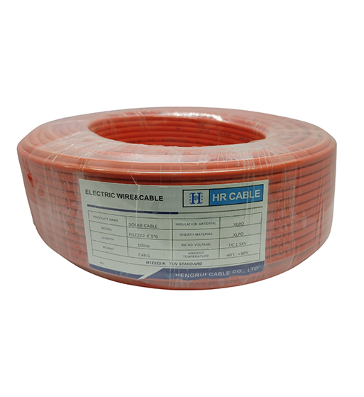 CABLE SOLAR PARA PANEL 6MM ROJO CB-PV6R-MT