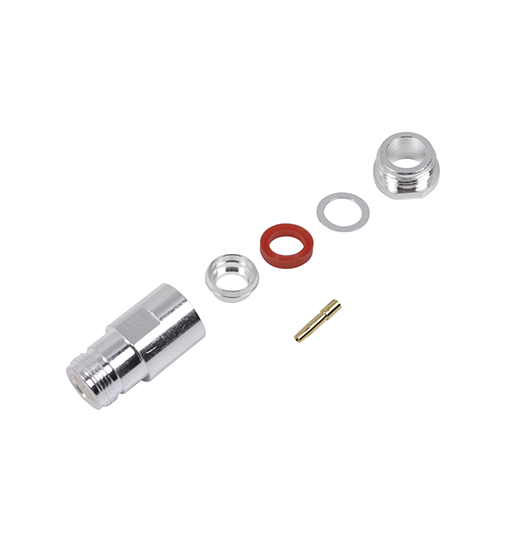 CONECTOR N HEMBRA RG8 DE ANILLO PLEGABLE  RFN-10241