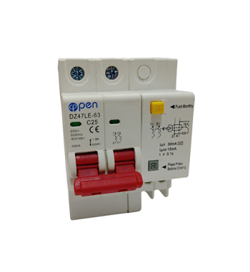 DISYUNTOR DIFERENCIAL DE 25A  DZ47LE-25