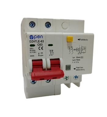 DISYUNTOR DIFERENCIAL DE 63A  DZ47LE-63