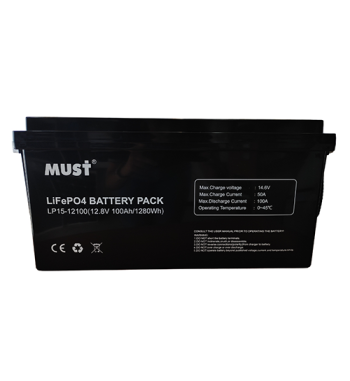 BATERIA DE LITHIUM MUST 12V 100AH LP15-12100