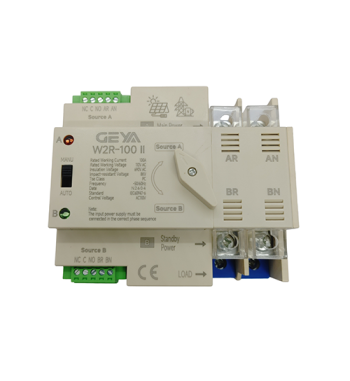 TRANSFER AUTOMATICO GEYA ATS 110V 100A 2 POLOS ATS-W2R-100