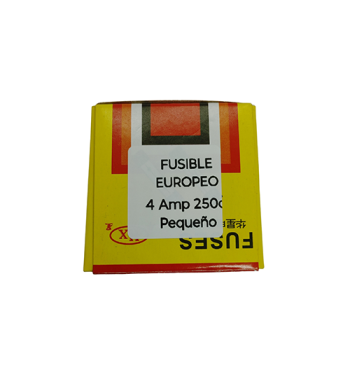 FUSIBLE EUROPEO 4AMP 250V PEQUEÑO  FE-4AMP