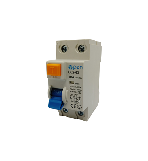 DISYUNTOR ELECTROMAGNETICO DIFERENCIAL DE 10A RCCB-OL2-63-2P-10A