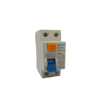 DISYUNTOR ELECTROMAGNETICO DIFERENCIAL DE 10A RCCB-OL2-63-2P-10A