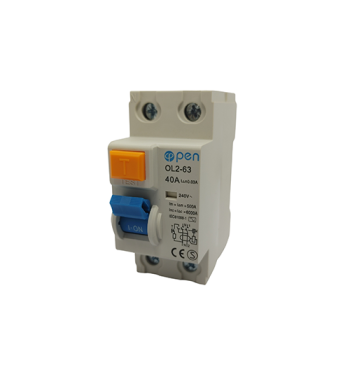 DISYUNTOR ELECTROMAGNETICO DIFERENCIAL DE 40A  RCCB-OL2-63-2P-40A