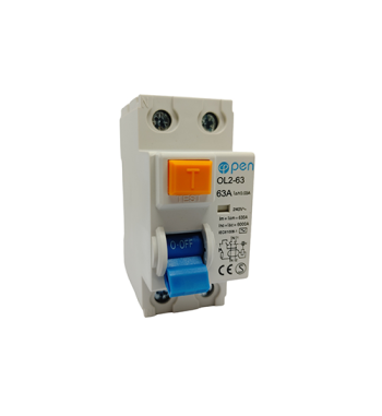 DISYUNTOR ELECTROMAGNETICO DIFERENCIAL DE 63A  RCCB-OL2-63-2P-63A