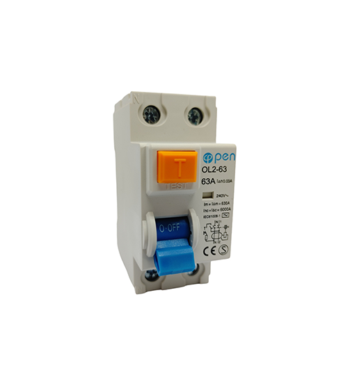 DISYUNTOR ELECTROMAGNETICO DIFERENCIAL DE 63A  RCCB-OL2-63-2P-63A