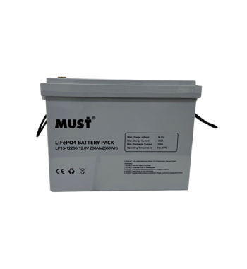 BATERIA DE LITHIUM MUST 12V 200AH