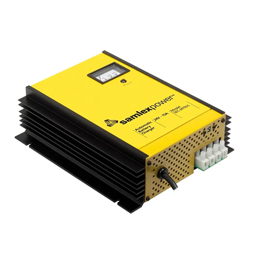 CARGADOR AUTOMATICO SAMLEX 24V 15AMP