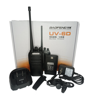 Radio Baofeng UV-6D UHF - Walkie Talkie Profesional Portátil