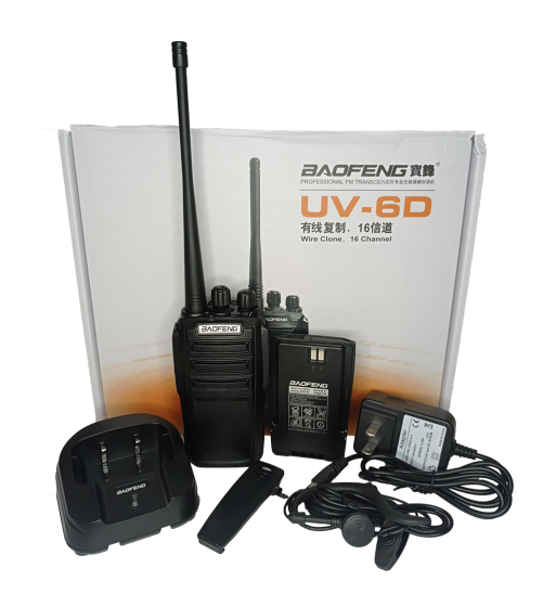 Radio Baofeng UV-6D UHF - Walkie Talkie Profesional Portátil