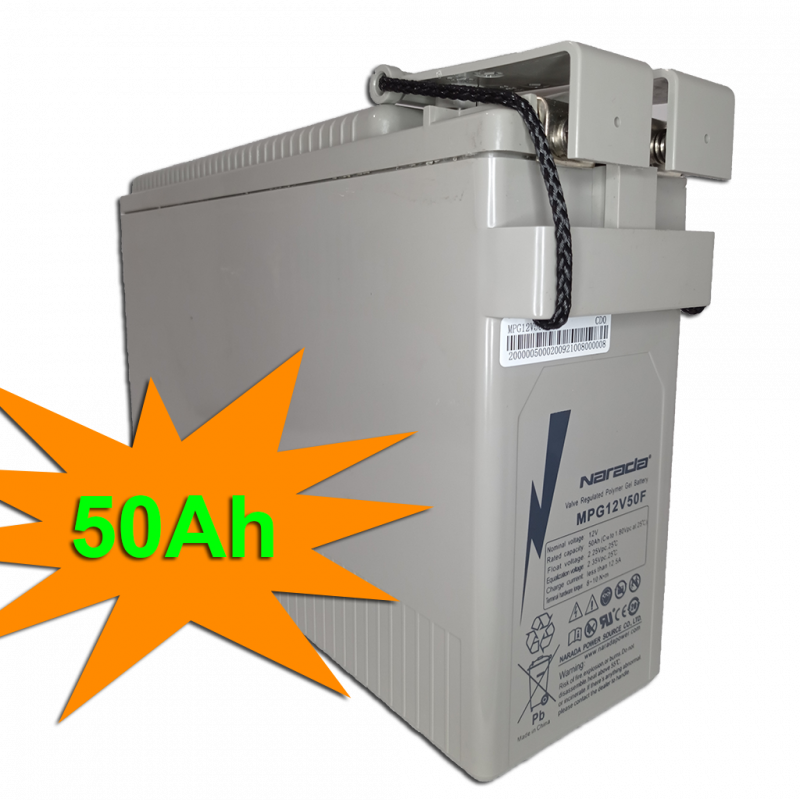 Gel Battery, Narada, 12V 50Ah, MPG12V50F - Sestecom C.A. Gel Battery, Narada, 12V 50Ah, MPG12V50F - Sestecom C.A.